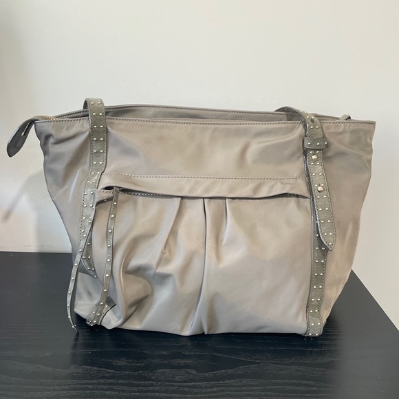 MZ Wallace Harlow Studded Nylon Tote - Neutral Color - Pre-owned - Picture 2 of 14